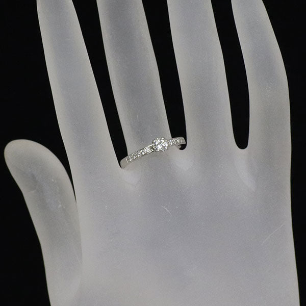 新品 Pt950 106面 ビーナスアロー ダイヤモンド リング 0.255ct G VS2 D0.12ct 【エスコレ】
