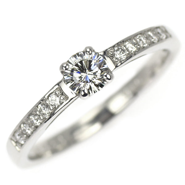 新品 Pt950 106面 ビーナスアロー ダイヤモンド リング 0.255ct G VS2 D0.12ct 【エスコレ】
