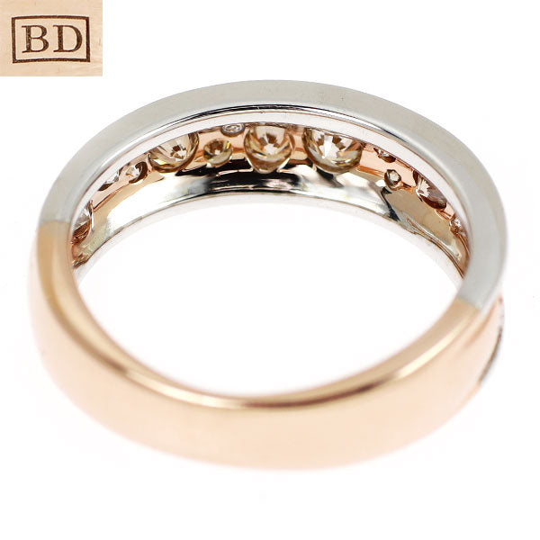 カシケイ K18WG/PG ダイヤモンド リング 0.50ct メランジェ
