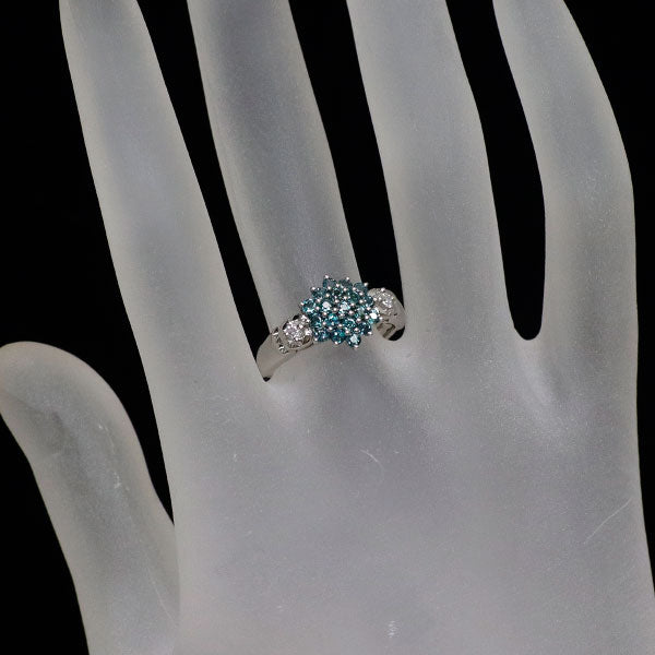 希少 Pt950 アレキサンドライト ダイヤモンド リング 0.50ct D0.06ct