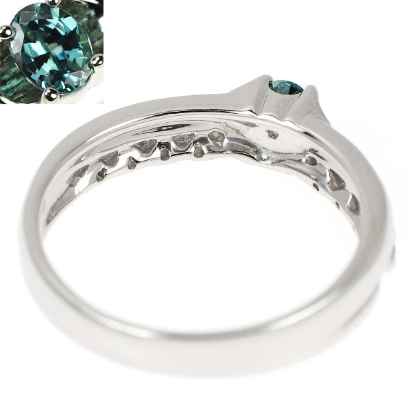 希少 Pt900 アレキサンドライト ダイヤモンド リング 0.25ct D0.15ct
