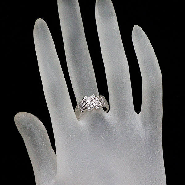 希少 Pt900 天然ピンクダイヤモンド リング 0.53ct