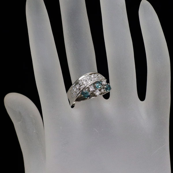 天空 希少 Pt900 アレキサンドライト ダイヤモンド リング 0.75ct D0.52ct