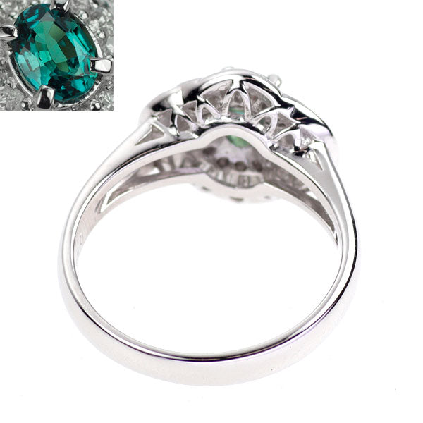 希少 Pt900 アレキサンドライト ダイヤモンド リング 0.33ct D0.41ct