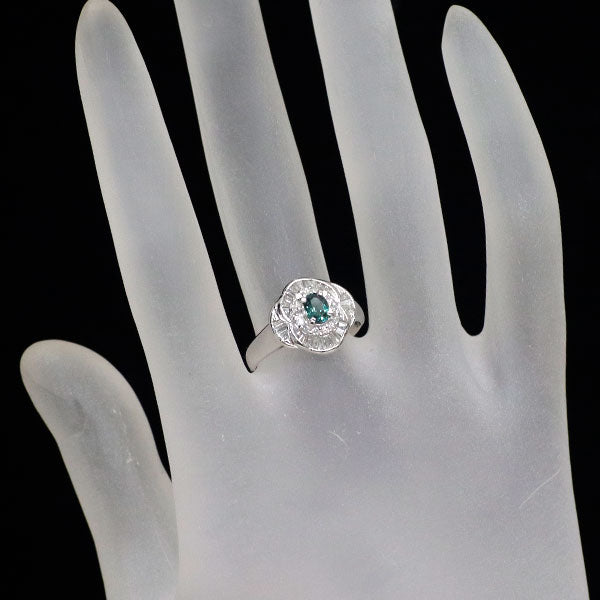 希少 Pt900 アレキサンドライト ダイヤモンド リング 0.33ct D0.41ct
