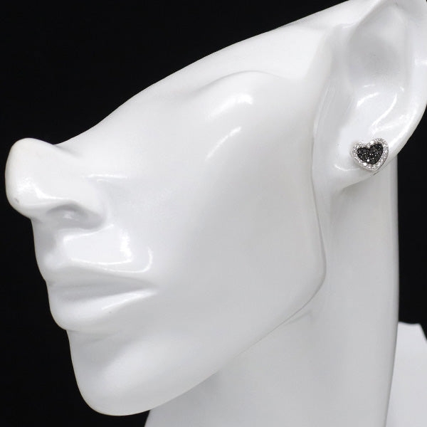 ポンテヴェキオ K18WG ブラック/カラーレス ダイヤモンド ピアス BD0