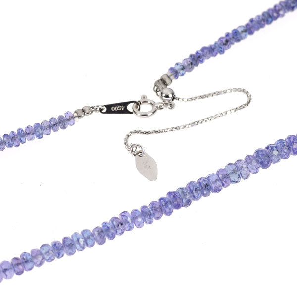 K14WG タンザナイト ネックレス 45.00ct