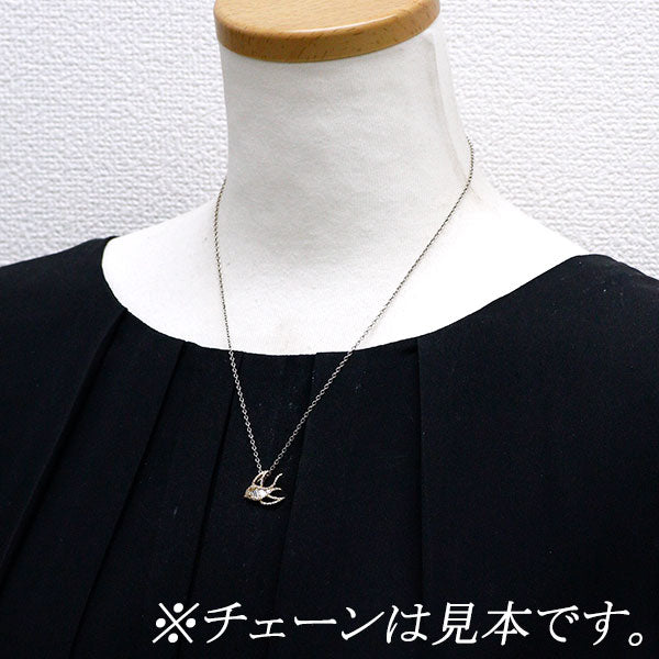 K18YG バケットカット ダイヤモンド ペンダントトップ 0.18ct D0.20ct