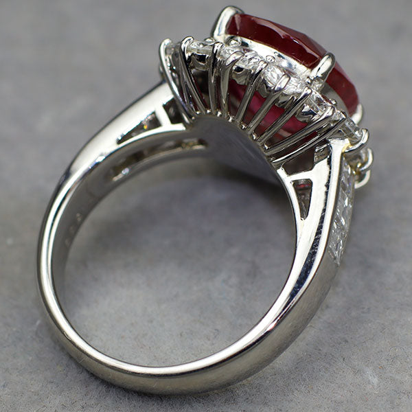 Pt900 ルビー ダイヤモンド リング 7.25ct D2.658ct — セルビー