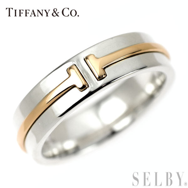 ティファニー SV/ K18PG リング T TWOナロー — セルビーオンラインストア 