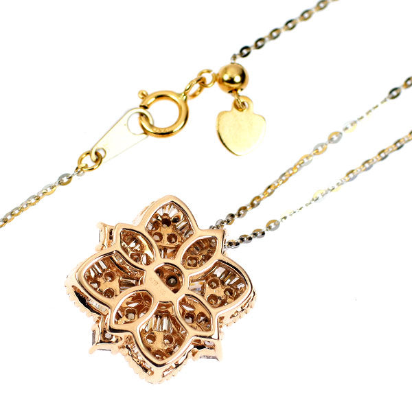 K18YG/WG/PG ダイヤモンド ペンダントネックレス 1.00ct
