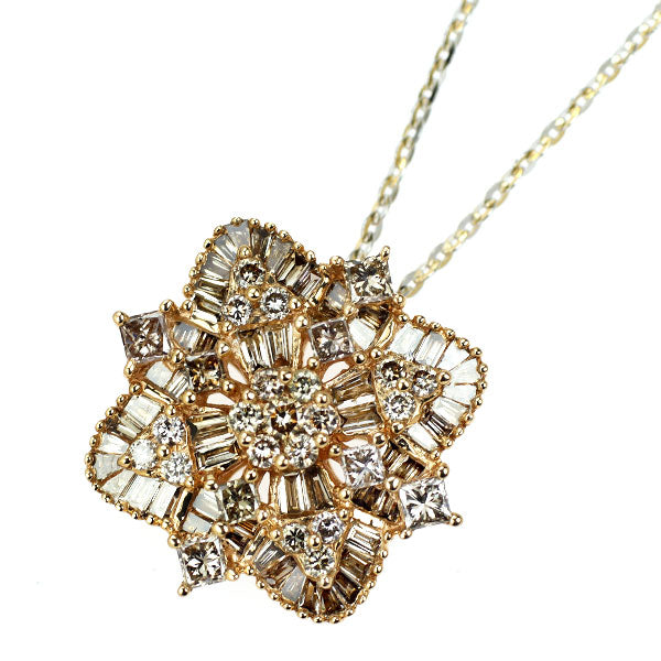 K18YG/WG/PG ダイヤモンド ペンダントネックレス 1.00ct