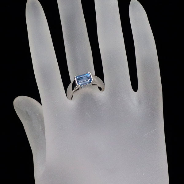 ミキモト Pt950 サンタマリア アクアマリン リング 1.56ct 《セルビー  