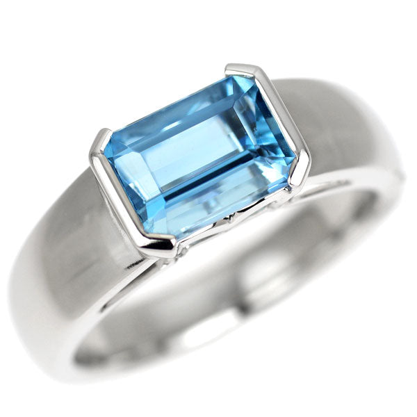 ミキモト Pt950 サンタマリア アクアマリン リング 1.56ct 《セルビー銀座店》【中古】