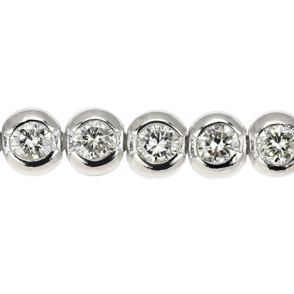 K14WG/ Pt900 ダイヤモンド ブレスレット 2.50ct テニス