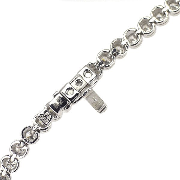 K14WG/ Pt900 ダイヤモンド ブレスレット 2.50ct テニス