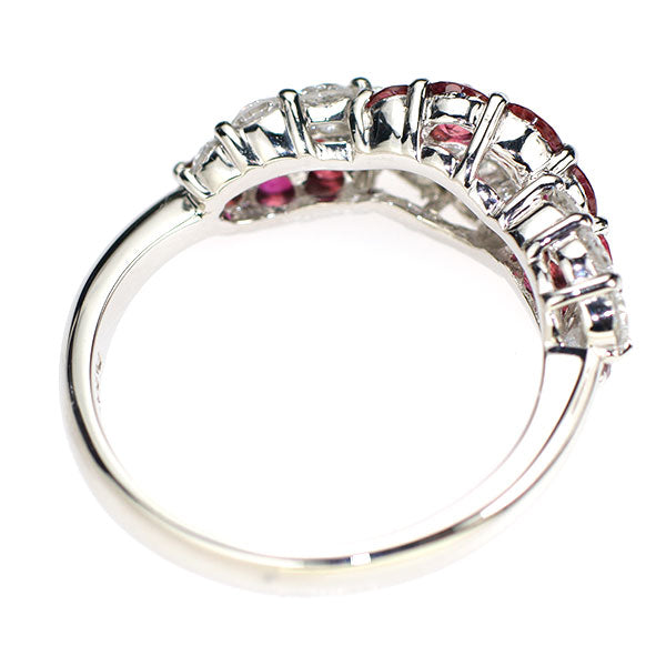 Pt900 ルビー ダイヤモンド リング 1.01ct D0.67ct