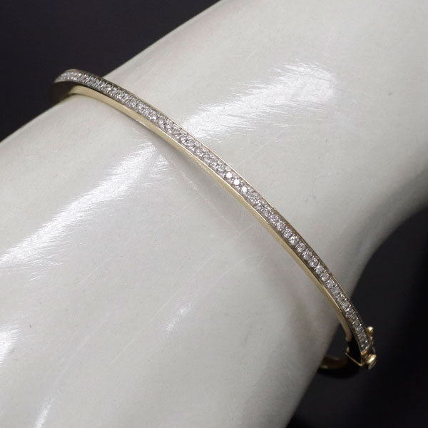K18YG/WG ダイヤモンド バングル 0.45ct