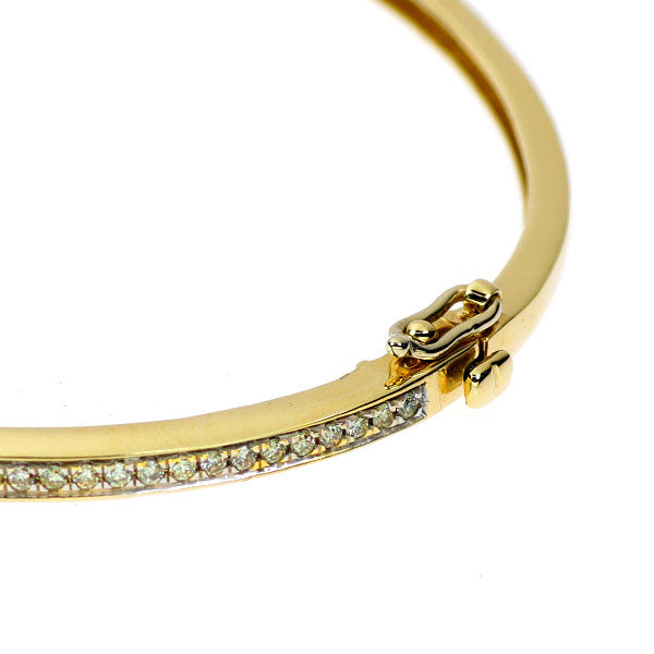 K18YG/WG ダイヤモンド バングル 0.45ct