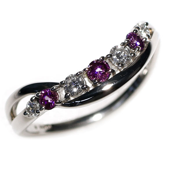 希少 Pt900 アレキサンドライト ダイヤモンド リング 0.21ct D0.16ct 希少 Pt900 アレキサンドライト ダイヤモンド リング 0.21ct D0.16ct