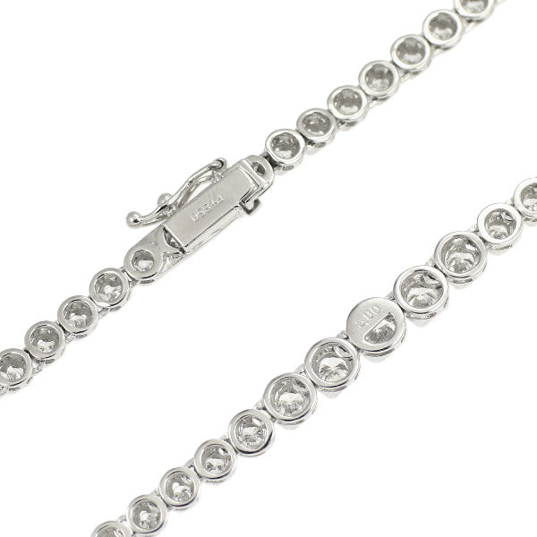 Pt850 ダイヤモンド テニス ネックレス 3.00ct