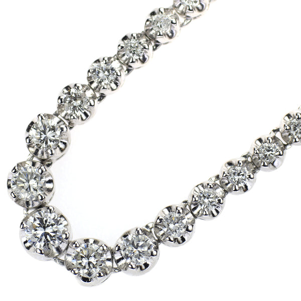 Pt850 ダイヤモンド テニス ネックレス 3.00ct