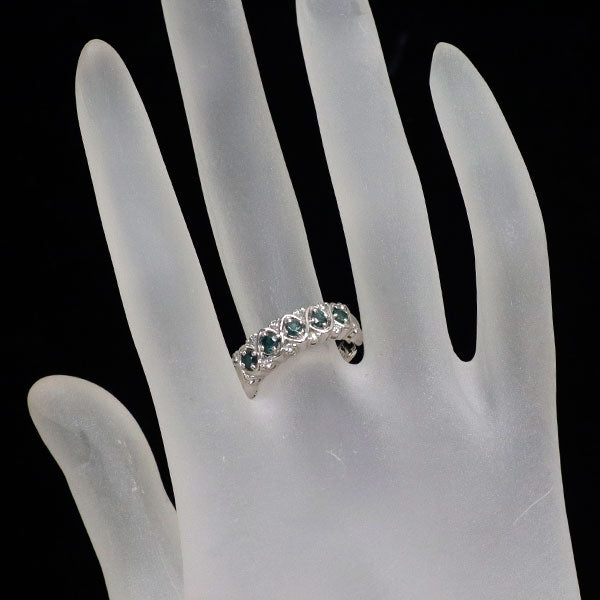 希少 Pt900 アレキサンドライト ダイヤモンド リング 0.42ct D0.13ct