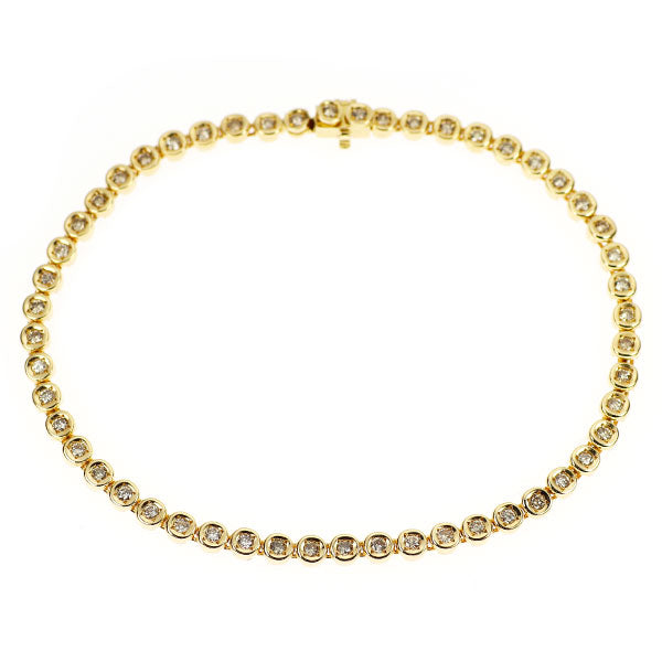 K18YG ダイヤモンド テニス ブレスレット 1.00ct
