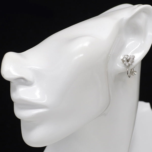 ミキモト K18WG ダイヤモンド イヤリング 0.90ct