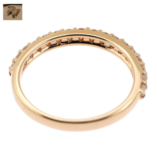 ポンテヴェキオ K18PG ダイヤモンド リング 0.35ct ハーフエタニティ