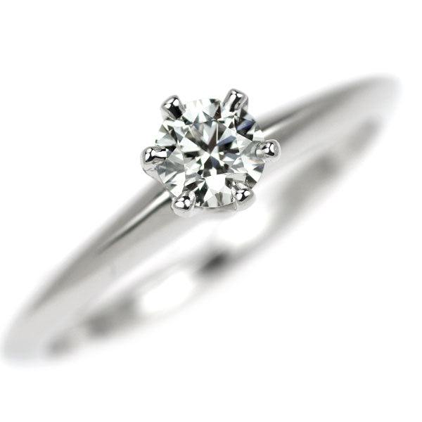 ティファニー Pt950 ダイヤモンド リング 0.26ct ソリティア