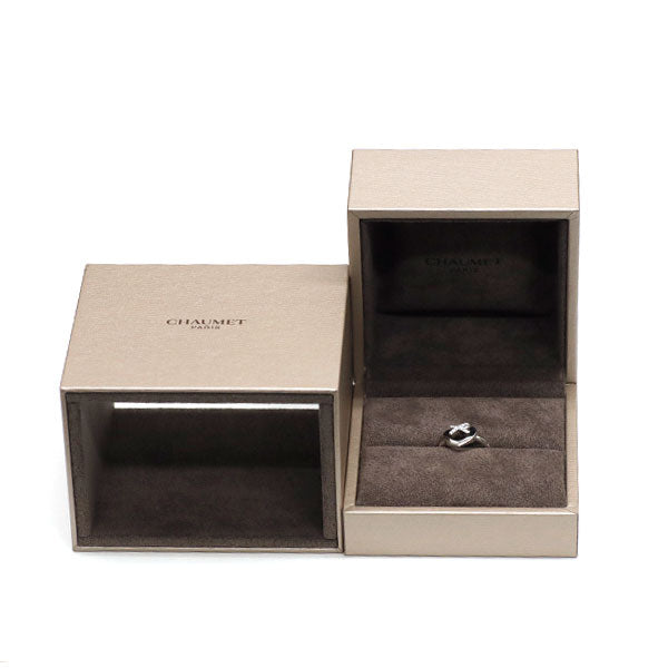 ショーメ K18WG ダイヤモンド リング リアン ドゥ ショーメ ハート 50号