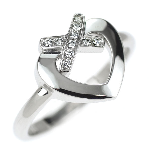 ショーメ K18WG ダイヤモンド リング リアン ドゥ ショーメ ハート 50号