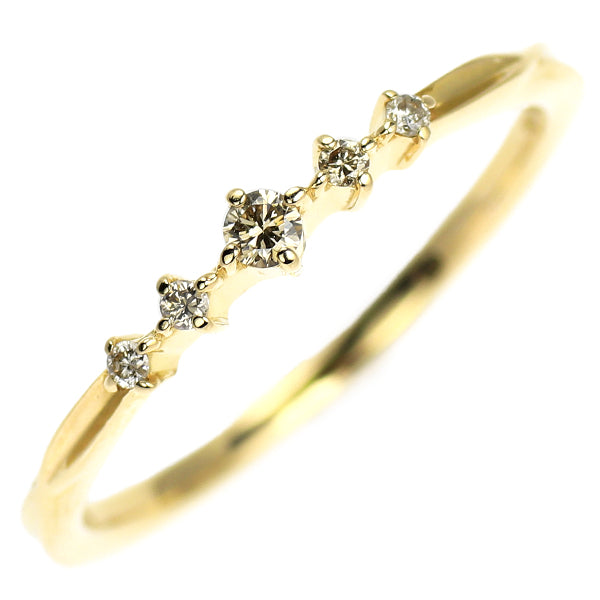 アガット/agete K18YG ダイヤモンド リング 0.06ct