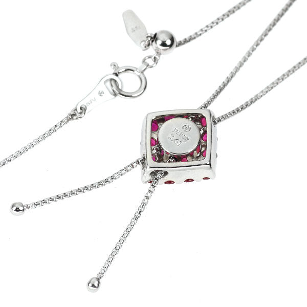 田崎真珠 Pt ルビー ダイヤモンド ペンダントネックレス 0.41ct