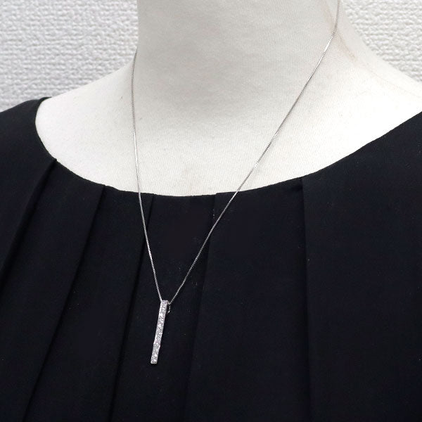 K18WG ダイヤモンド ペンダントネックレス 0.50ct