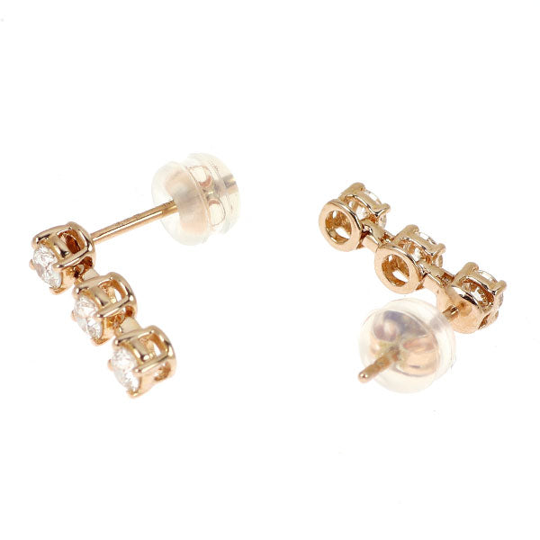 K18PG H&C ダイヤモンド ピアス 0.64ct