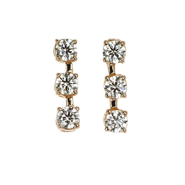 K18PG H&C ダイヤモンド ピアス 0.64ct
