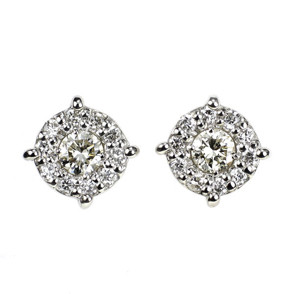 Pt900 ダイヤモンド ピアス 0.24ct