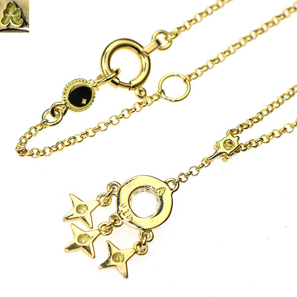 アーカー K18YG ダイヤモンド ペンダントネックレス 0.15ct
