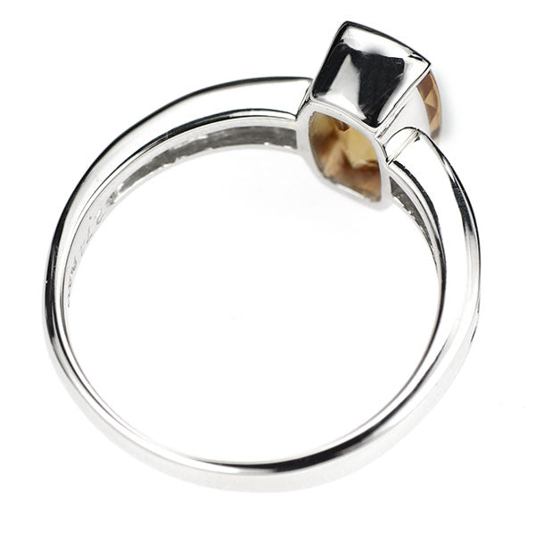 Pt900 インペリアルトパーズ ダイヤモンド リング 2.74ct D0.41ct
