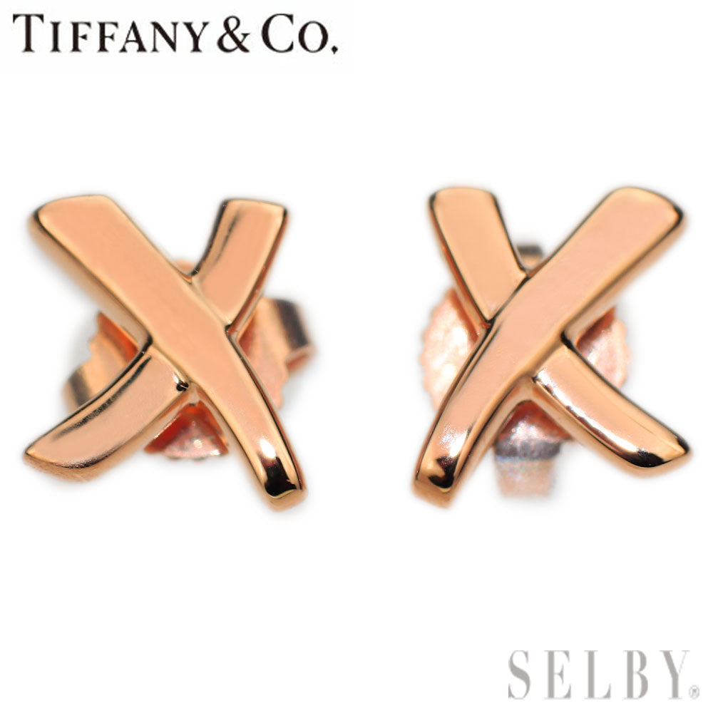 2673-2 保存袋付き✨Tiffany　キス　クロス　ピアス SV925 Tiffany & Co. キス ピアス SV925 - メルカリ