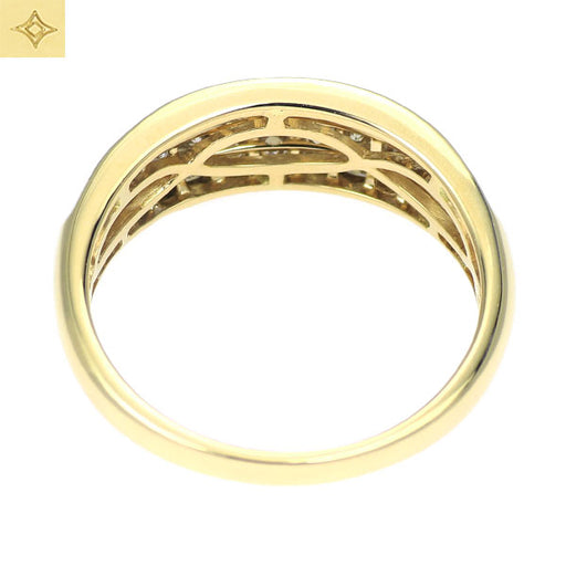 GSTV K18YG ダイヤモンド リング ミステリーセッティング — セルビー