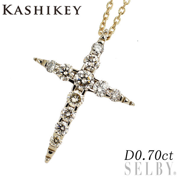 カシケイ K18BG ブラウンダイヤモンド ペンダントネックレス 0.70ct ネイキッド