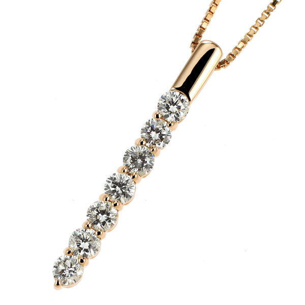 K18PG ダイヤモンド ペンダントネックレス 0.50ct