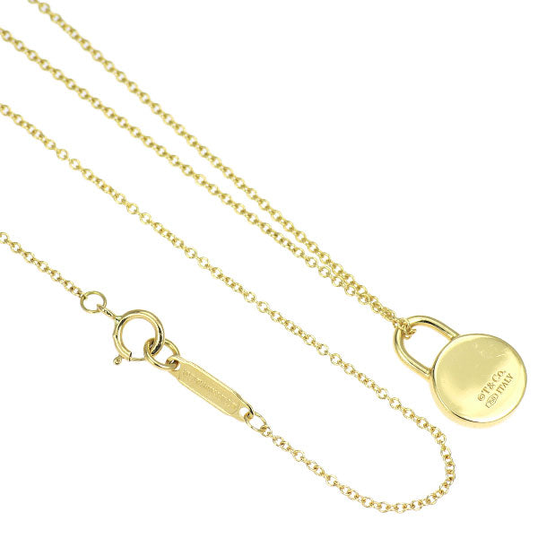 ティファニー K18YG ダイヤモンド ペンダントネックレス 1837 ラウンドロック