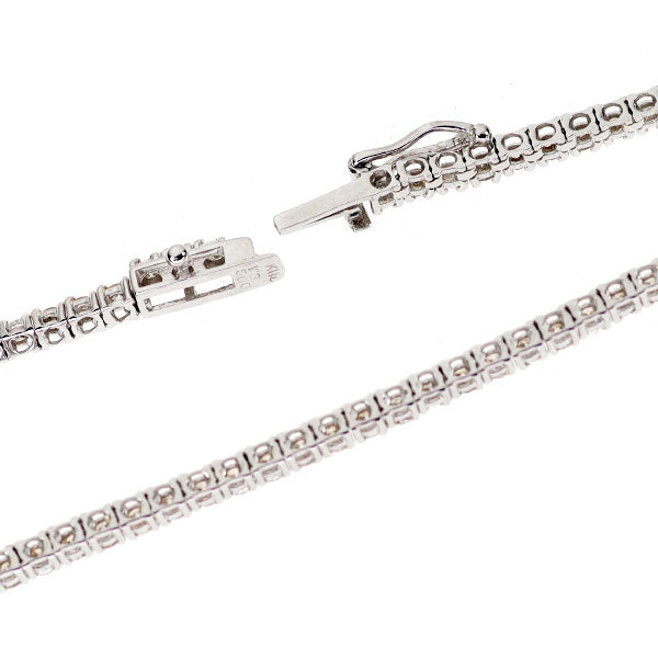 K18WG ダイヤモンド テニス ネックレス 5.00ct