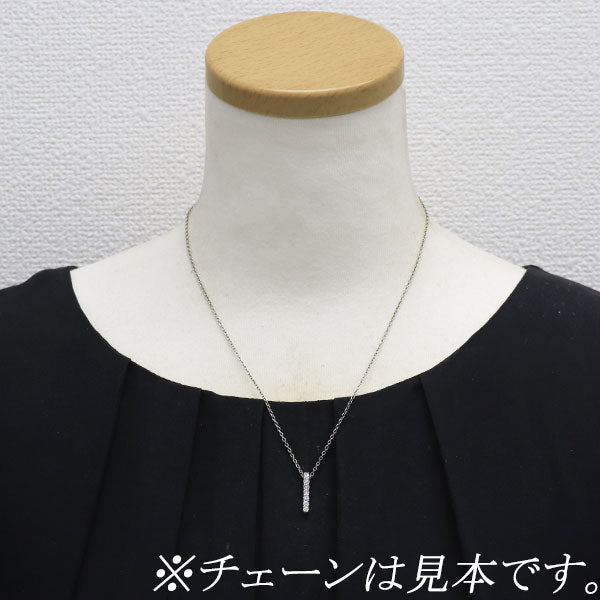 K18WG ダイヤモンド ペンダントトップ 0.35ct
