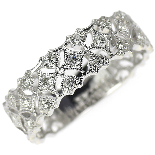 K18WG ダイヤモンド リング 0.25ct