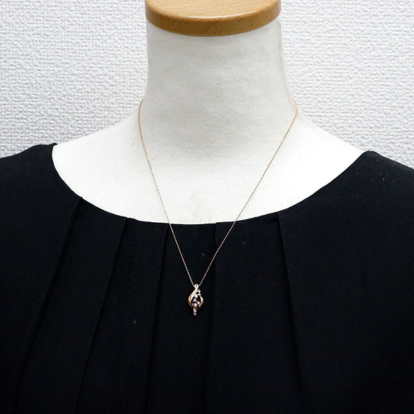 K18PG ダイヤモンド ペンダントネックレス 0.17ct